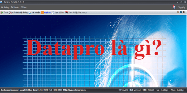 Dữ liệu chứng khoán của Datapro