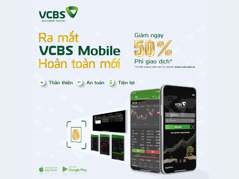 Sử dụng App VCBS Mobile Mở tài khoản chứng khoán VCBS
