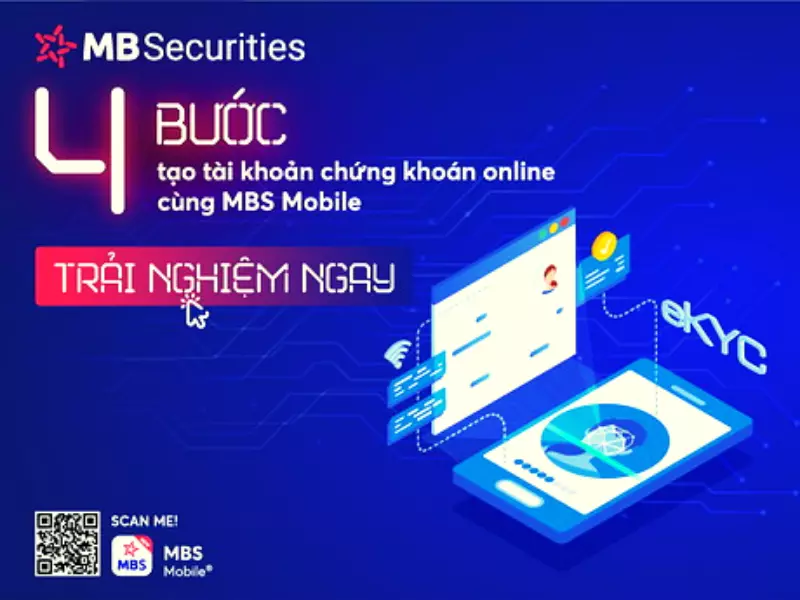 Mở tài khoản chứng khoán MBS Online với 4 bước bằng EKYC