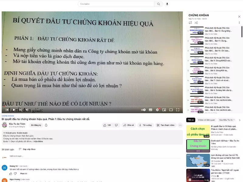 Khóa học chứng khoán miễn phí của Đầu tư An Tiêm