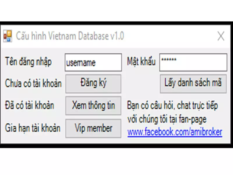 Thực hiện cài đặt Amibrokerbiz