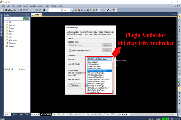 add cơ sở dữ liệu bằng Plugin amibroker