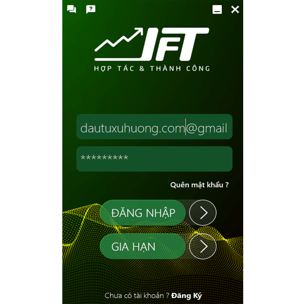 Cách đăng nhập vào phần mềm cập nhật dữ liệu realtime cho Amibroker