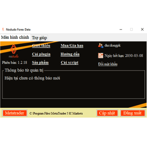 Du lieu Forex cho Amibroker cua Nodudo Forex Data