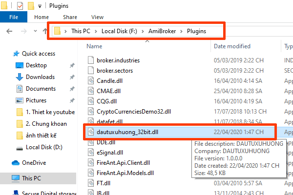 Sử dụng plugin cũ quá sẽ làm lỗi Amibroker không cập nhật dữ liệu