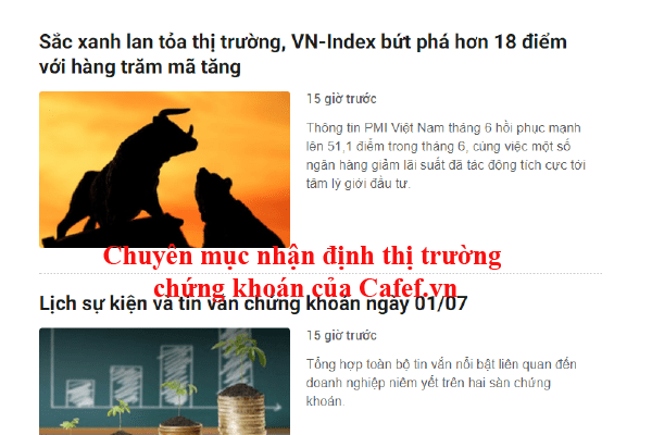 Chuyên mục nhận định thị trường chứng khoán của Cafef.vn