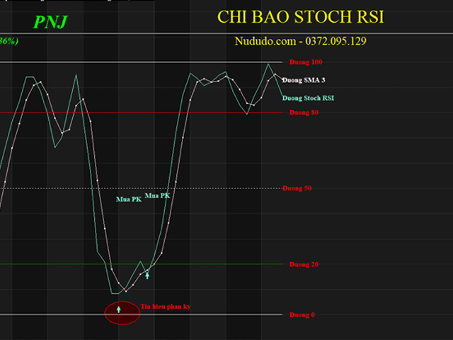 Cấu tạo của chỉ báo Stochastic RSI