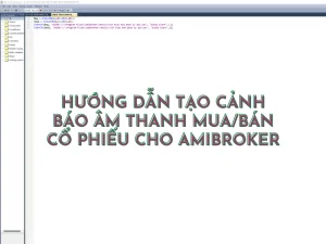 Hướng dẫn tạo cảnh báo âm thanh trên Amibroker