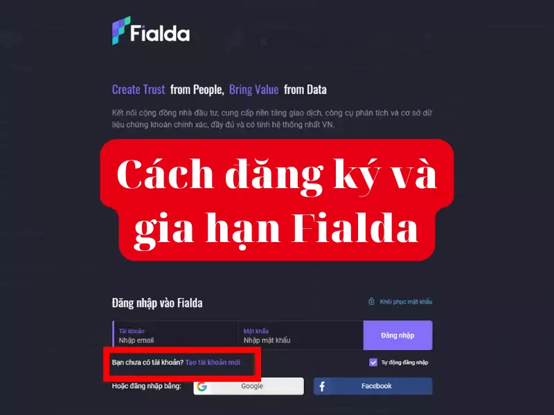 Cách đăng ký và Gia hạn phần mềm Fialda